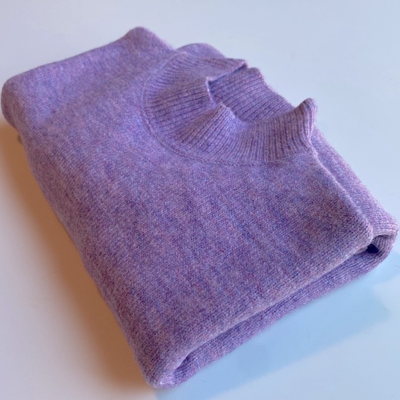 Skies Are Blue New! mock neck sweater in “heathered”Lavender 🧵🪡 - Picture 6 of 11